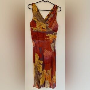 Sigrid Olsen Floral Pattern Silk Dress